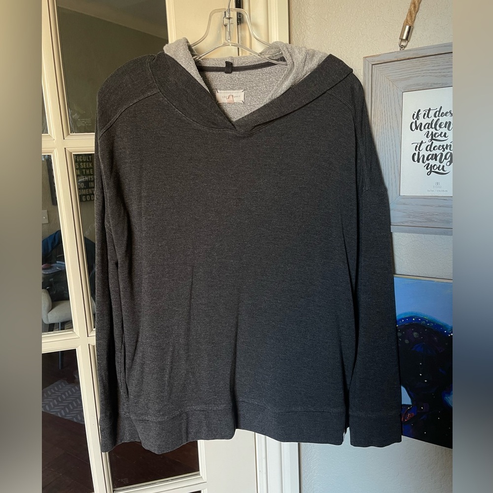 Vintage Soft Lou & Grey L Charcoal Hoodie